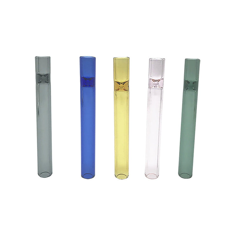 4-Inch Glass Tube Cigarette Holder (Multi-color)