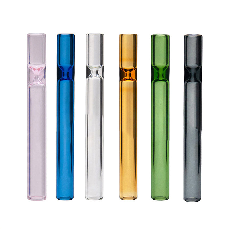 4-Inch Glass Tube Cigarette Holder (Multi-color)