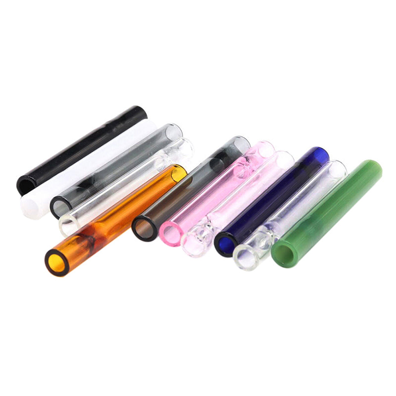 4-Inch Glass Tube Cigarette Holder (Multi-color)