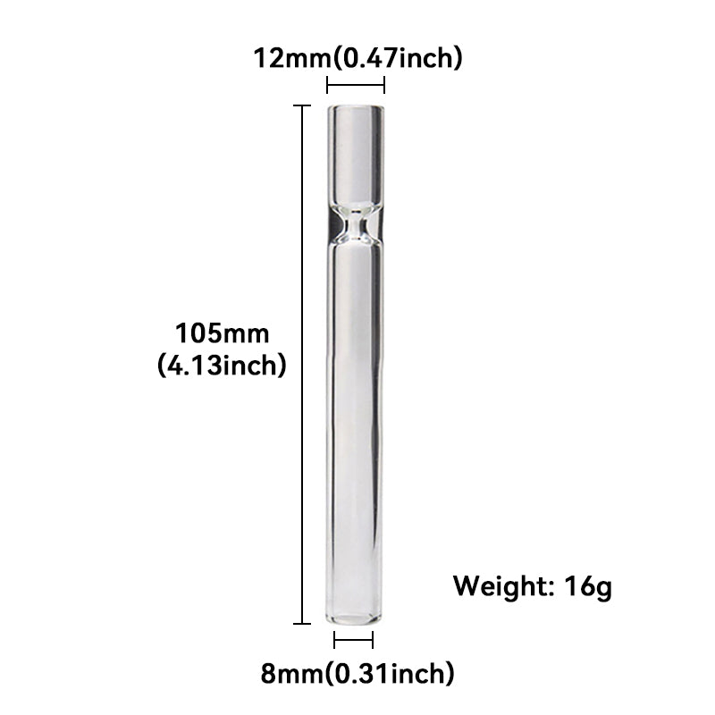 4-Inch Glass Tube Cigarette Holder (Multi-color)