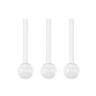 4-Inch Transparent Glass Tube Cigarette Holder (Round Tube)