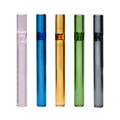 4-Inch Glass Tube Cigarette Holder (Multi-color)