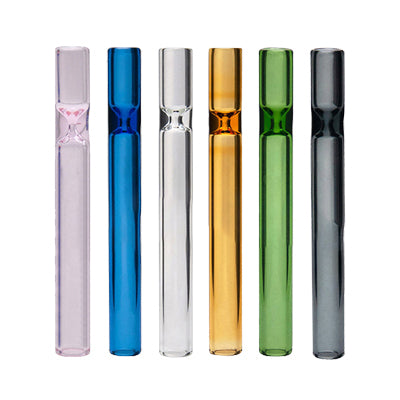 4-Inch Glass Tube Cigarette Holder (Multi-color)